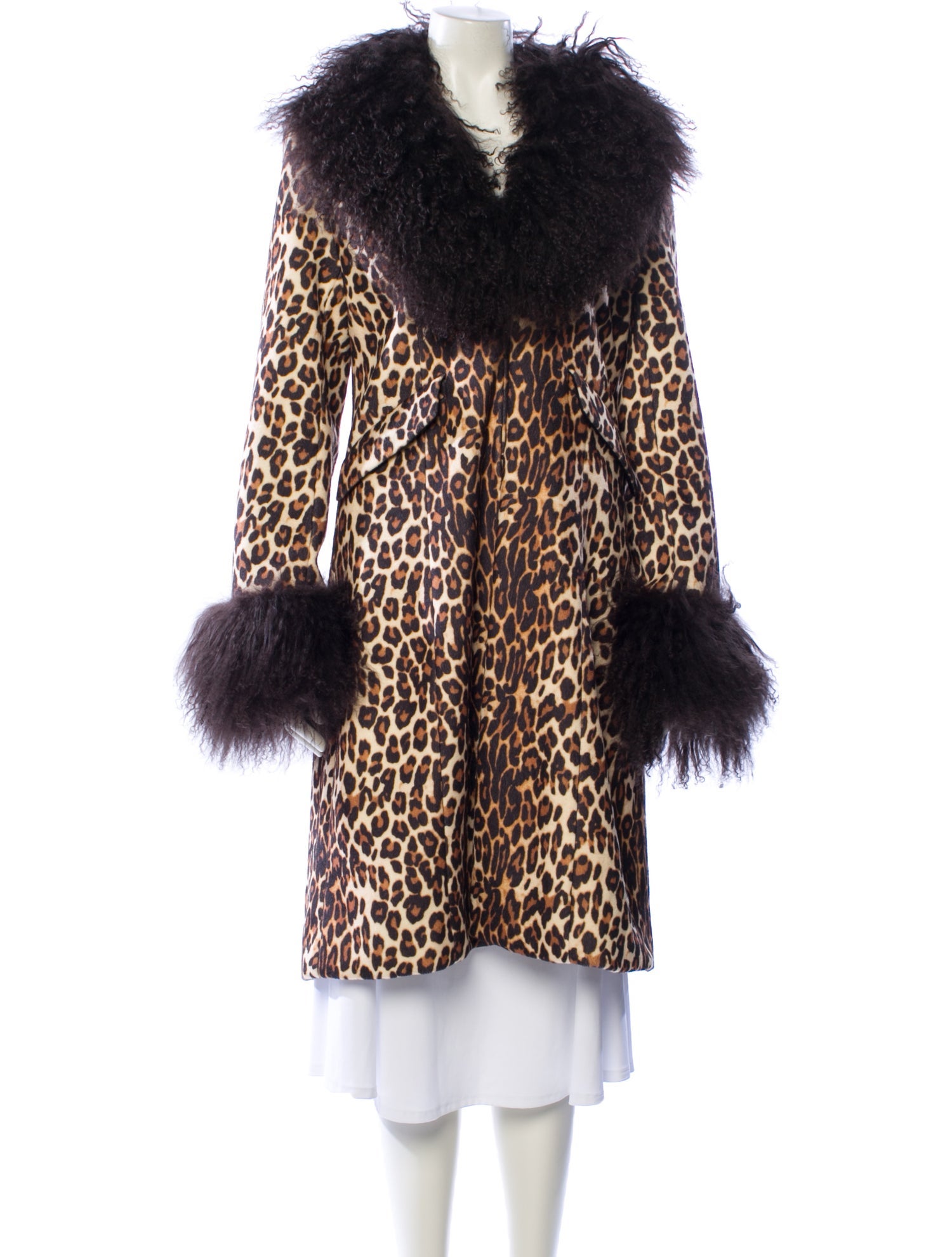 Charlotte Simone Animal Print Faux Fur Coat