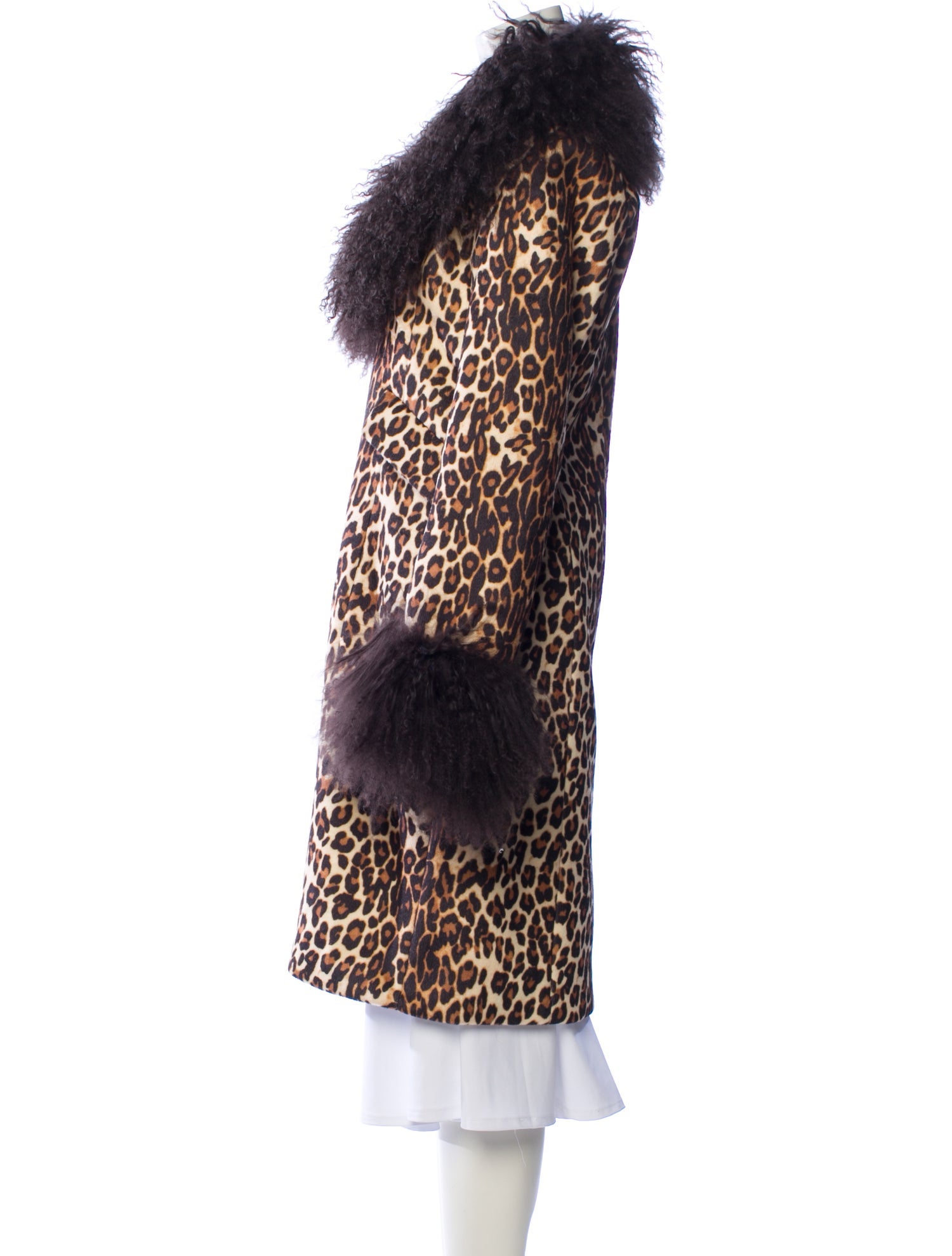 Charlotte Simone Animal Print Faux Fur Coat