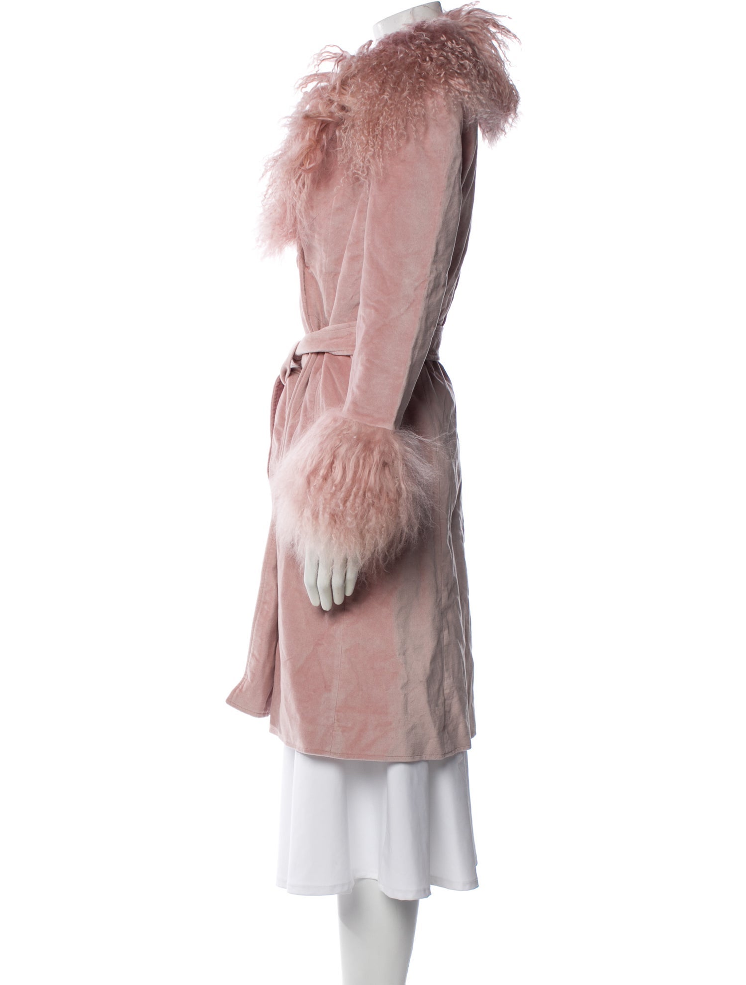 Charlotte Simone Shearling Fur Coat