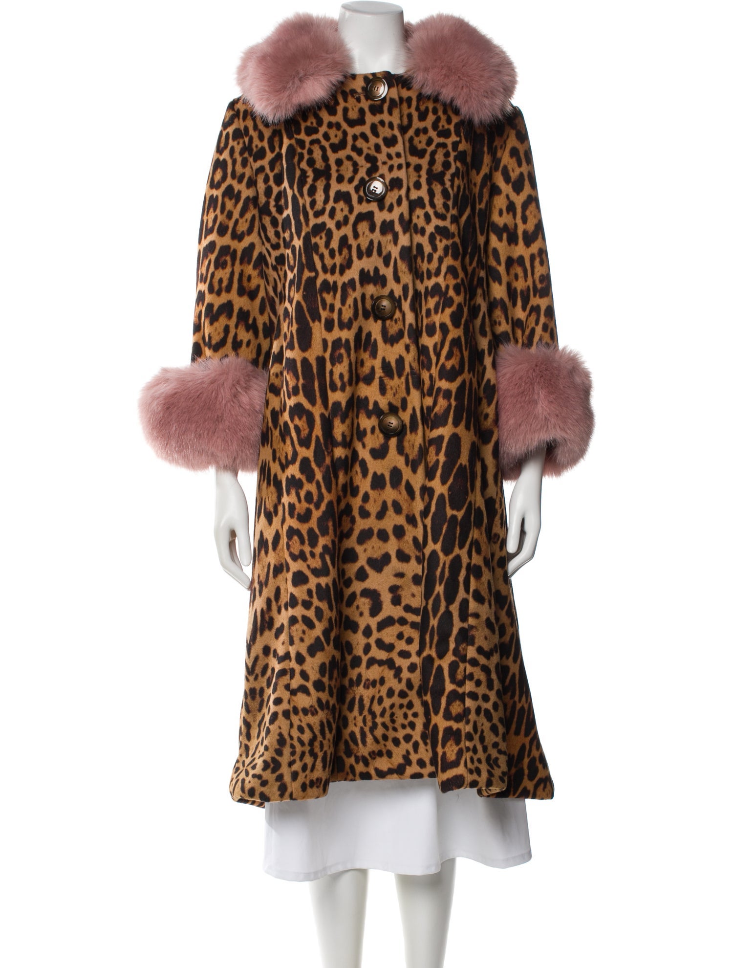 Charlotte Simone Animal Print Faux Fur Coat