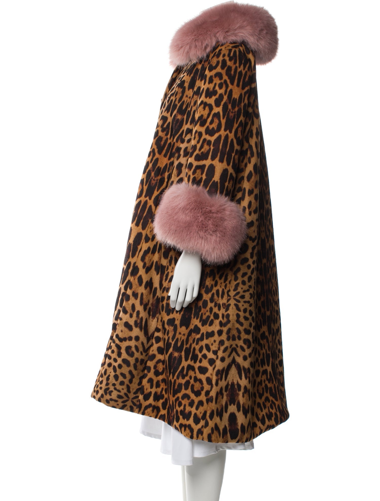 Charlotte Simone Animal Print Faux Fur Coat