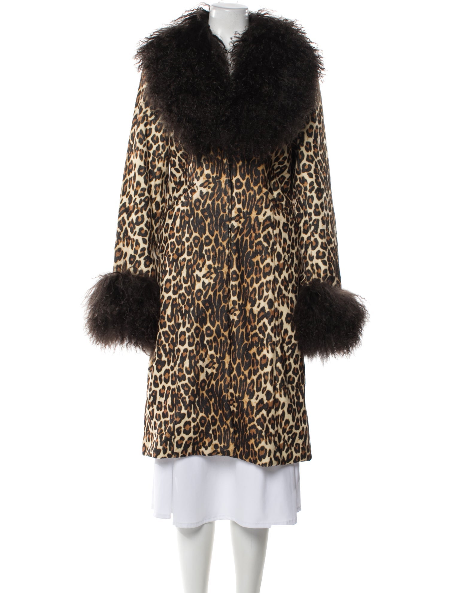Charlotte Simone Animal Print Faux Fur Coat
