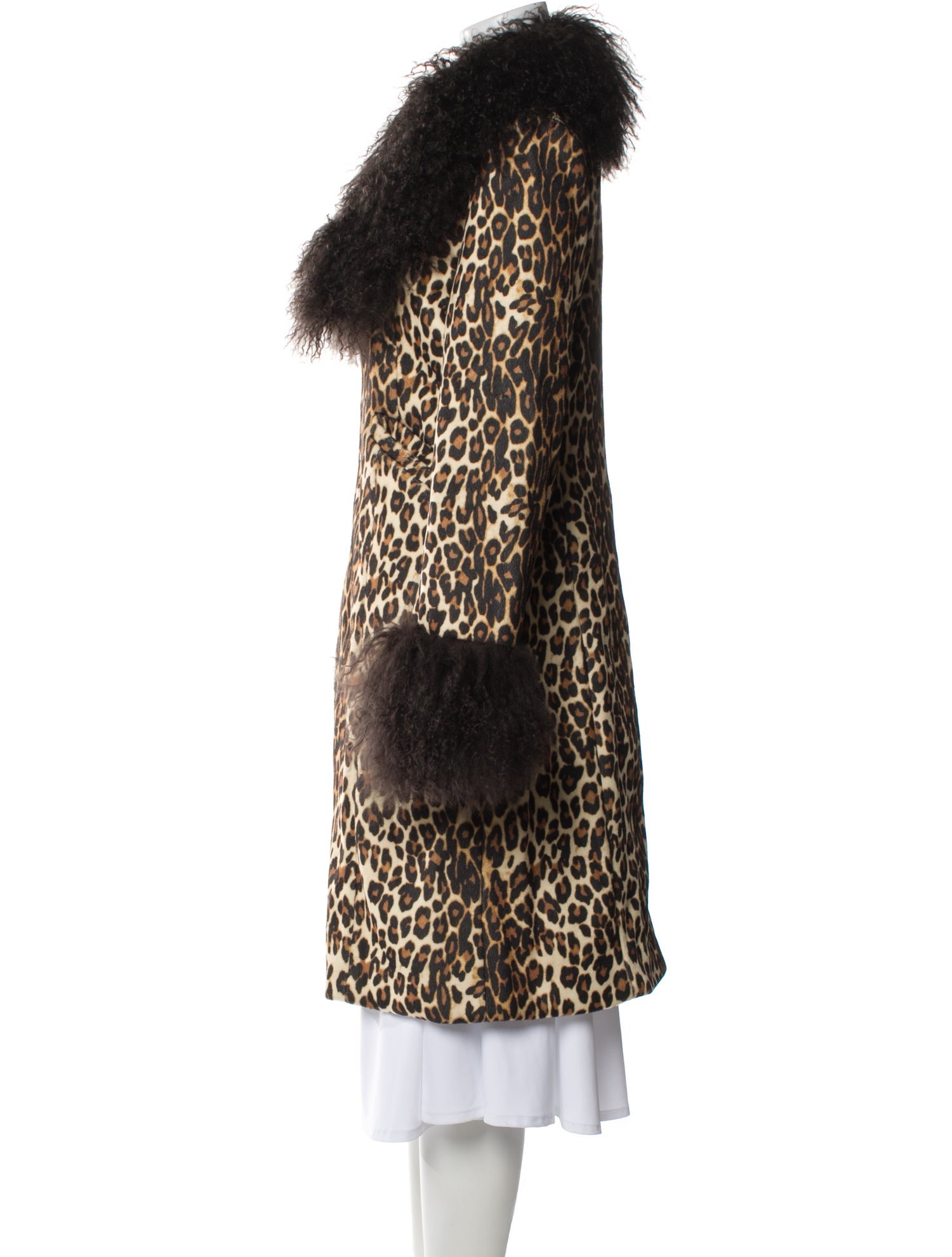 Charlotte Simone Animal Print Faux Fur Coat