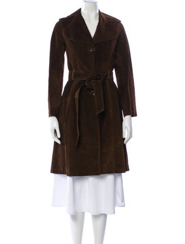 Pre-owned Charlotte Simone Trench Coat In Brown