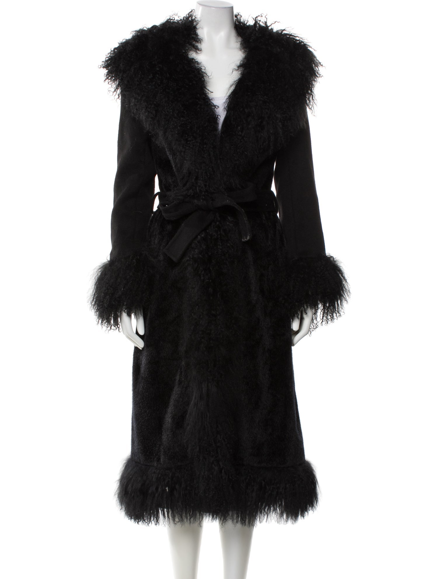 Charlotte Simone Wool Faux Fur Coat w/ Tags