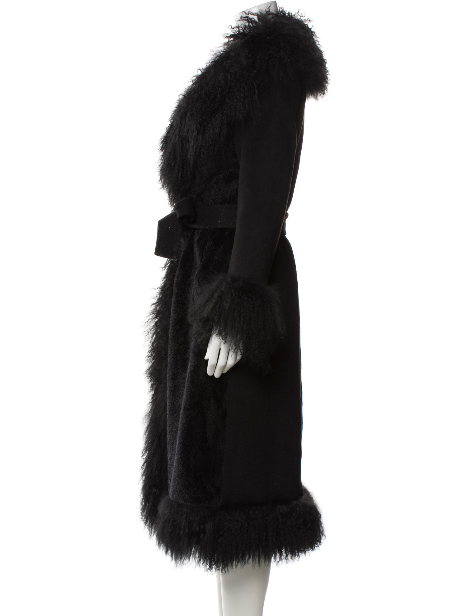 Charlotte Simone Wool Faux Fur Coat w/ Tags