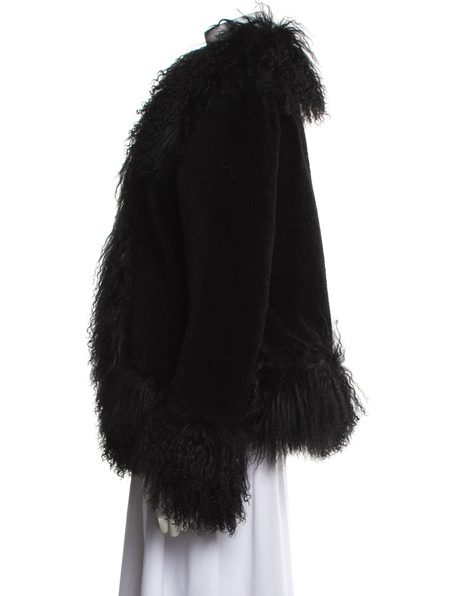 Charlotte Simone Wool Faux Fur Jacket