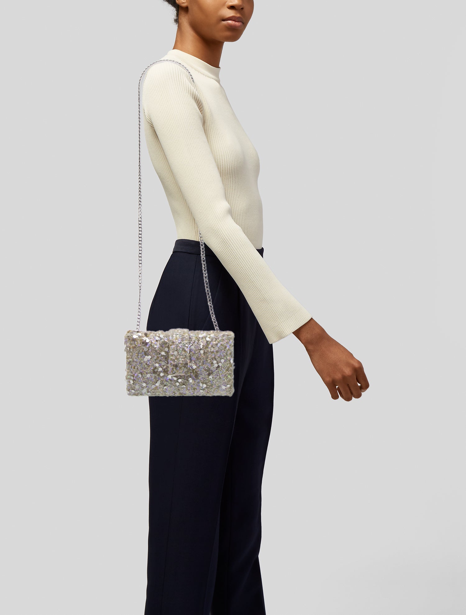 Simitri Sequins Clutch