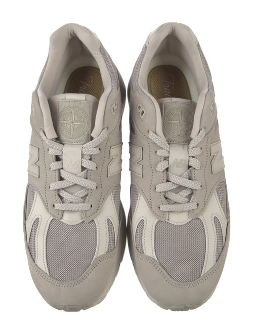 Stone Island x New Balance Suede Printed Athletic Sneakers