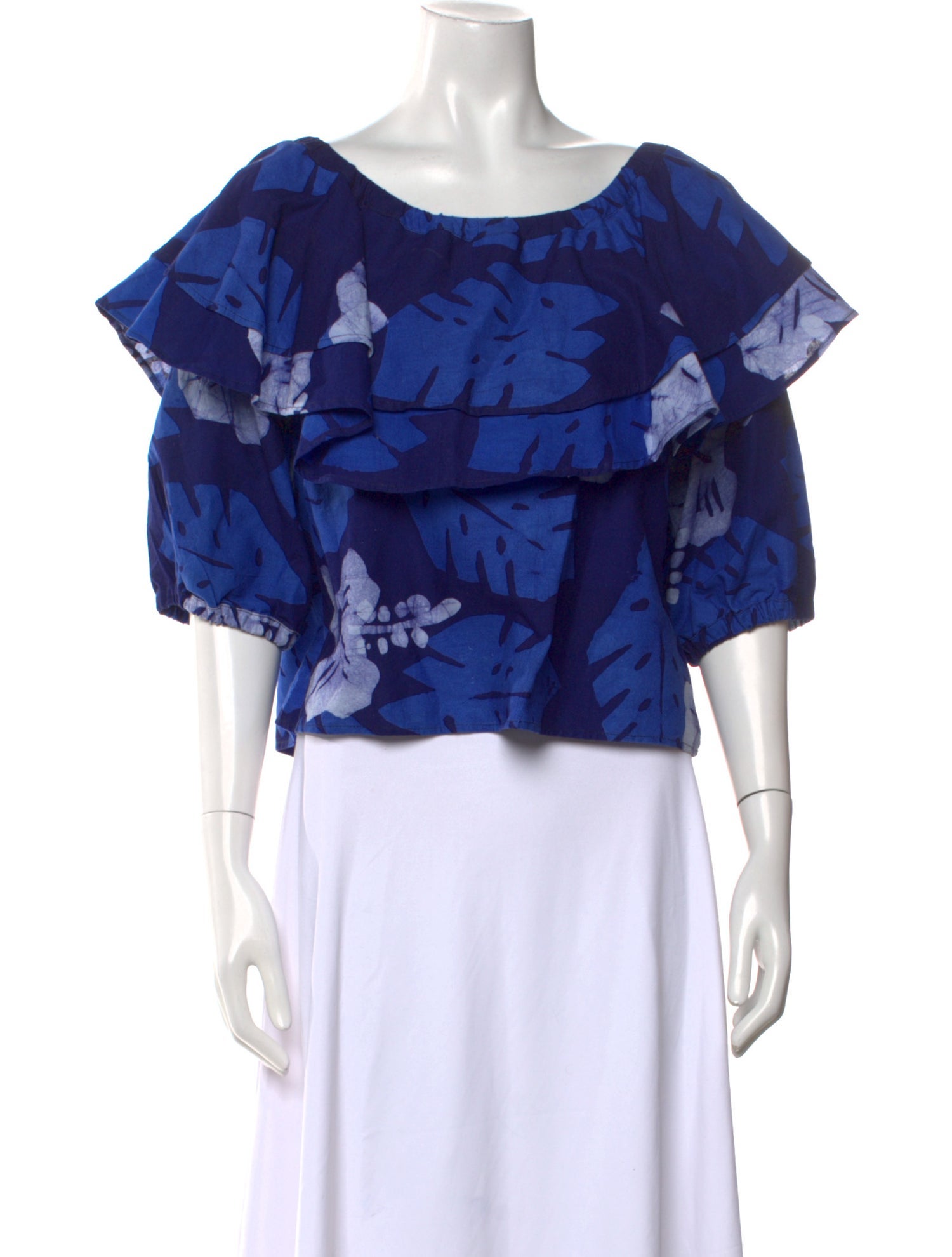 Studio 189 Printed Scoop Neck Blouse