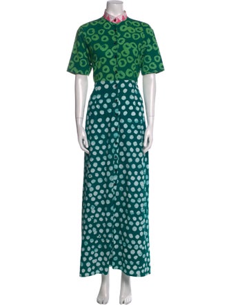 Studio 189 Polka Dot Print Long Dress