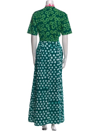 Studio 189 Polka Dot Print Long Dress
