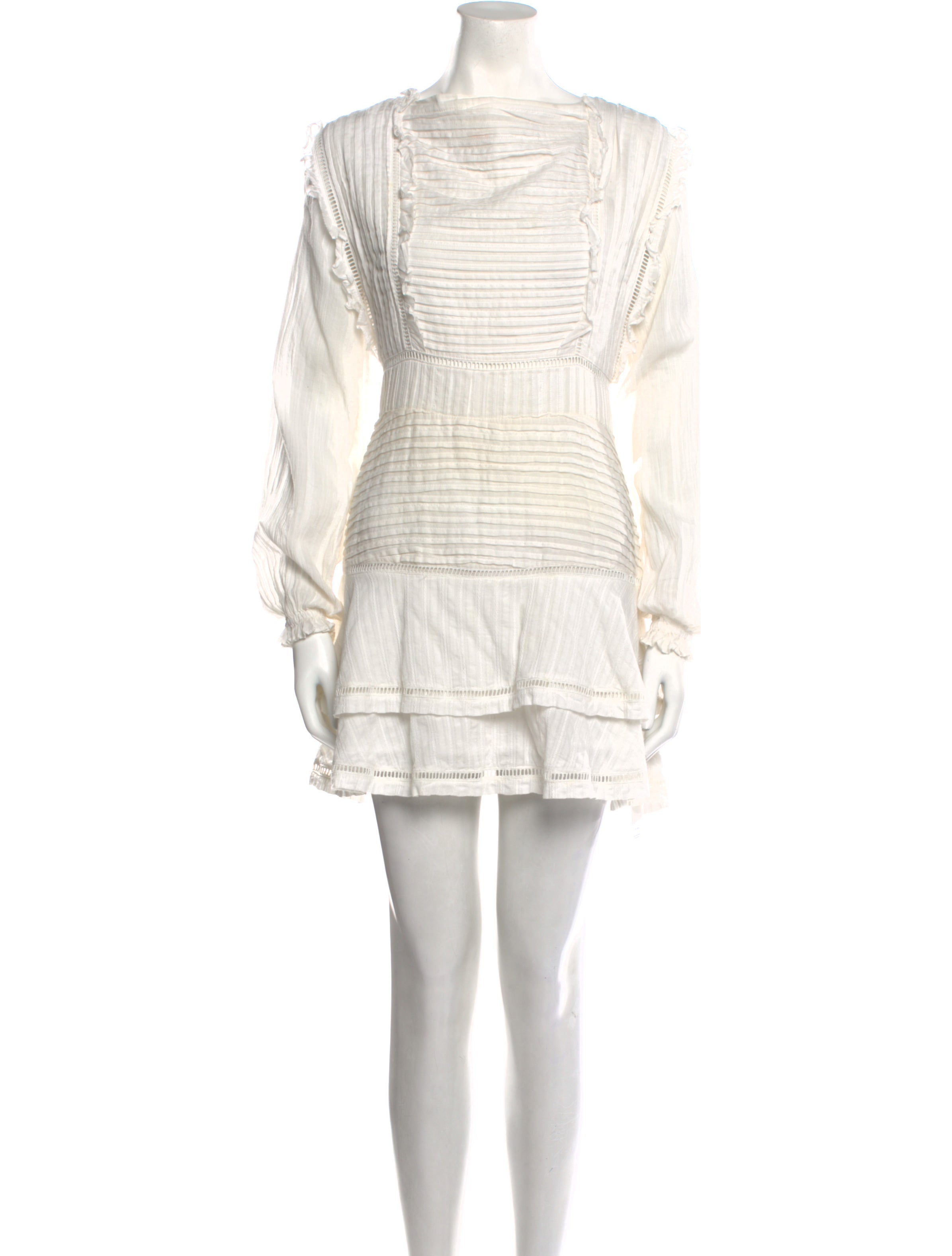 SIR The Label Bateau Neckline Mini Dress - White Dresses, Clothing -  WSIRL21348 | The RealReal