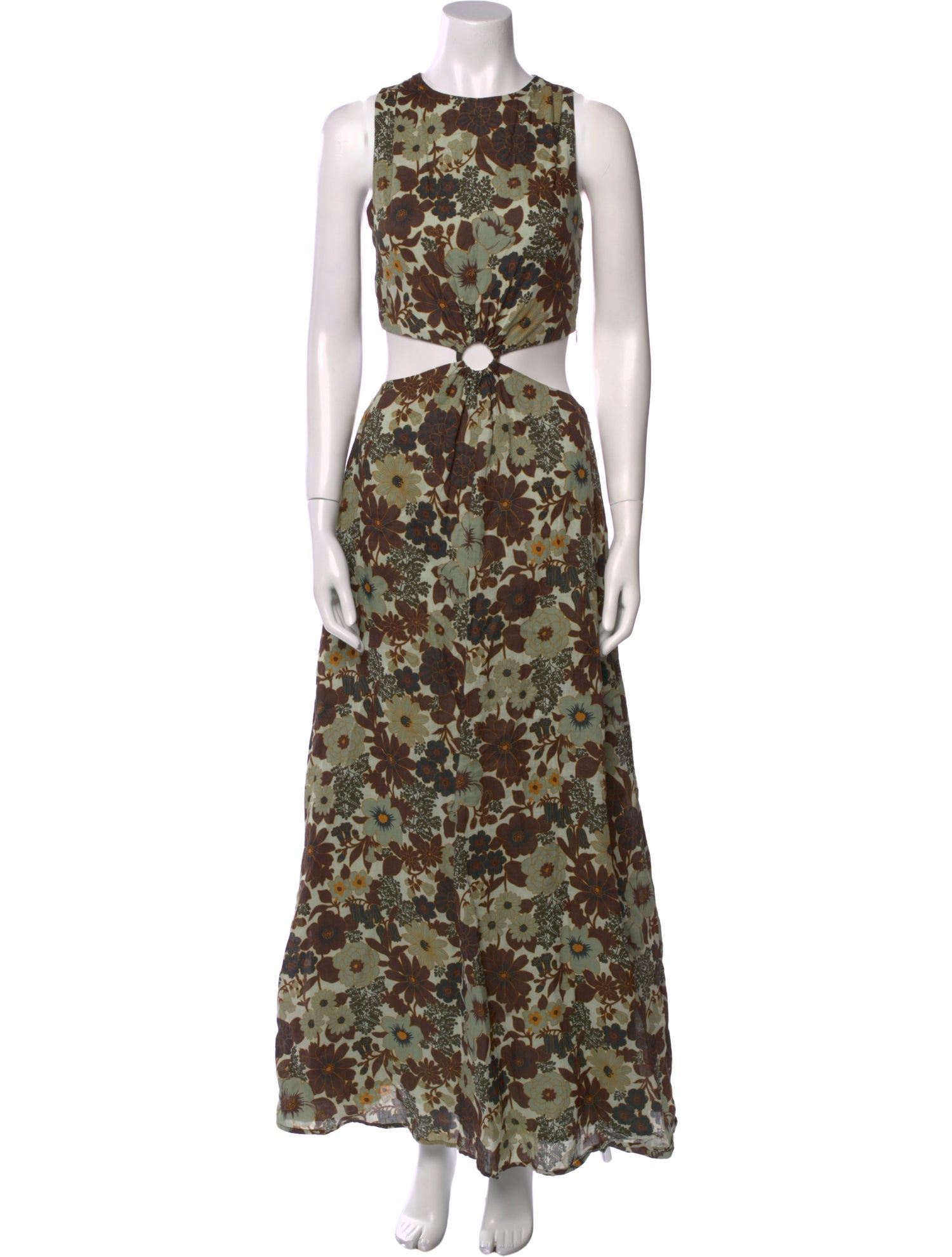 SIR The Label Floral Print Long Dress