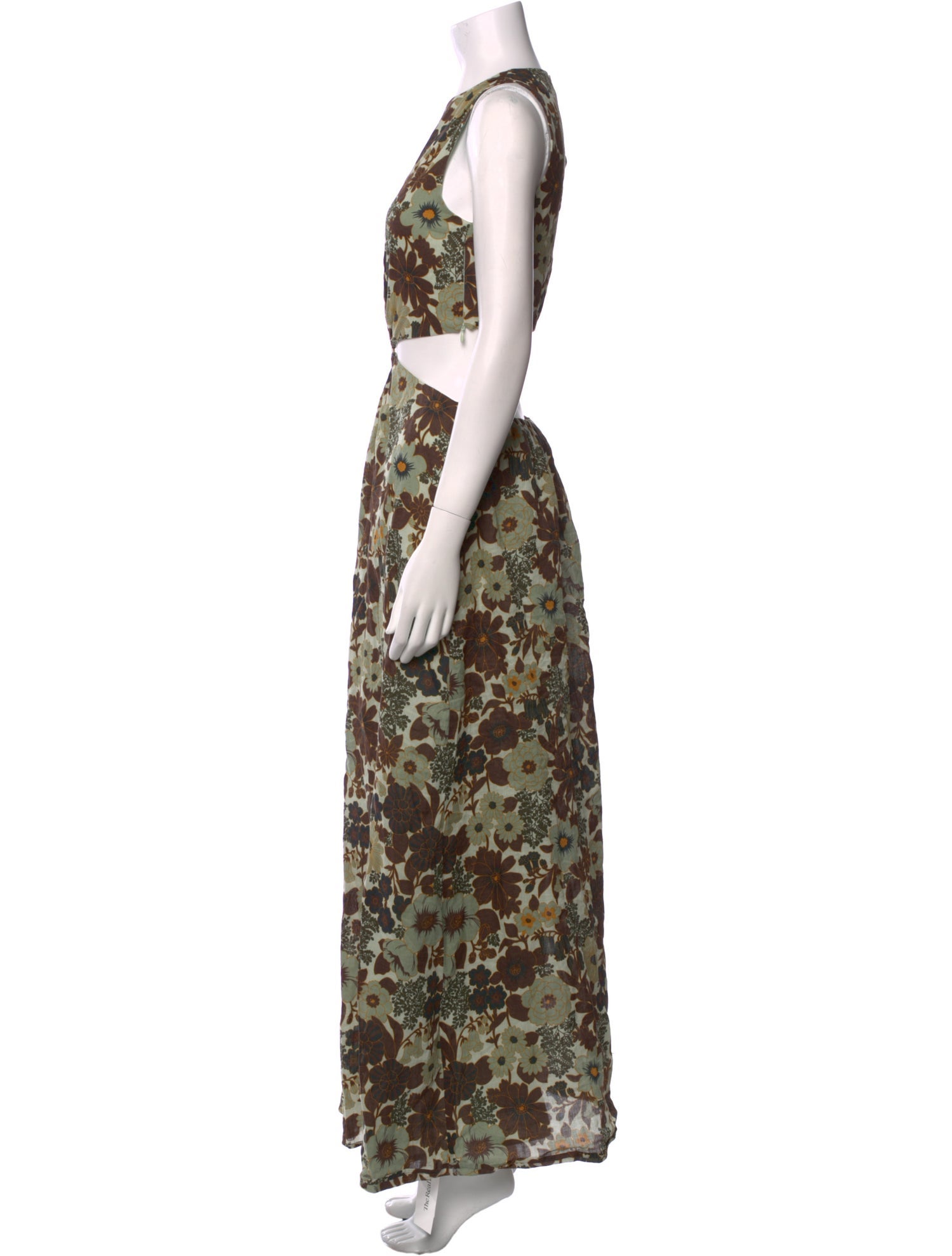 SIR The Label Floral Print Long Dress