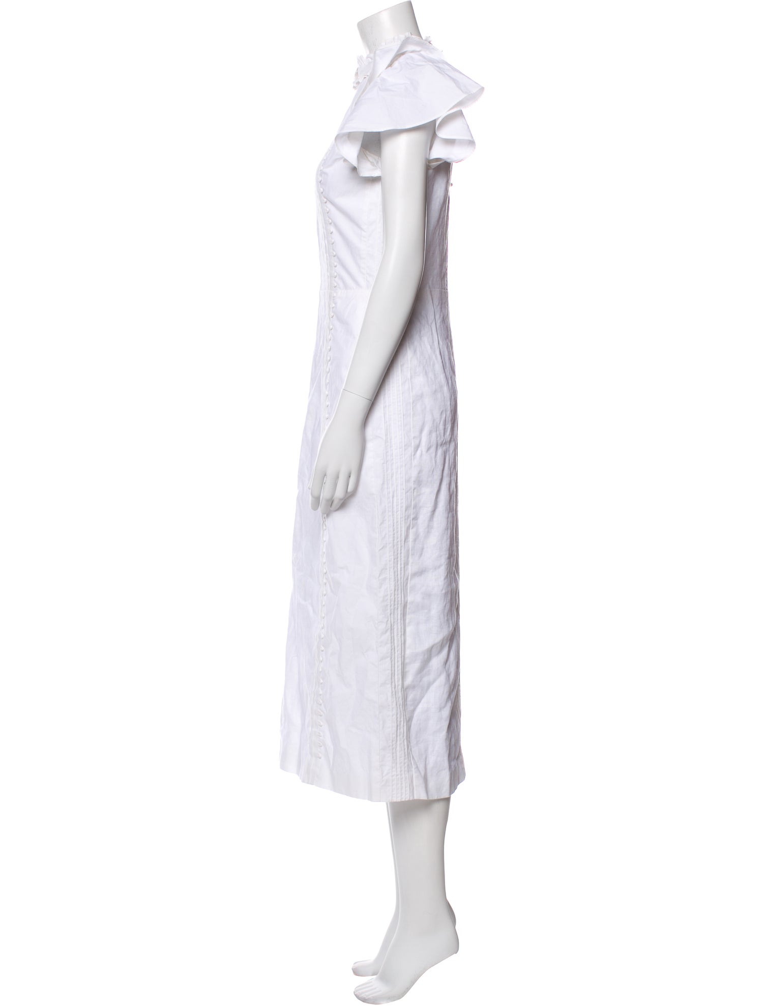 chinese dress ladies Alessandra Midi Dress | Ivory main image 0