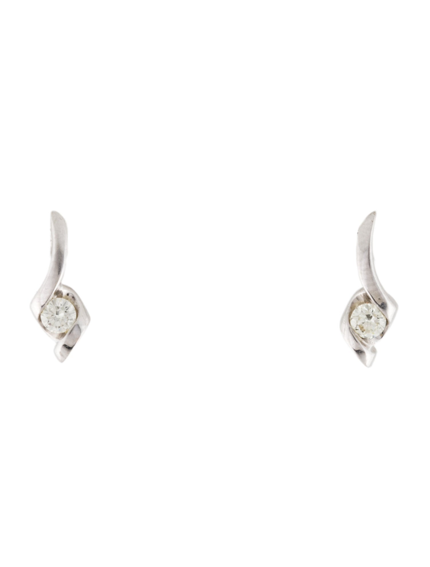 Sirena 14K Diamond Drop Earrings