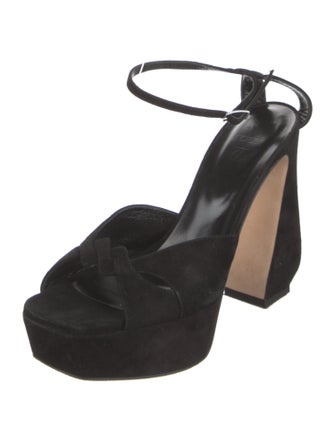 Si Rossi Suede Cutout Accent Sandals