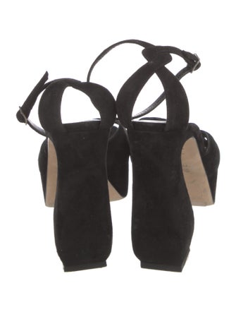 Si Rossi Suede Cutout Accent Sandals