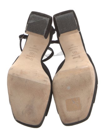 Si Rossi Suede Cutout Accent Sandals