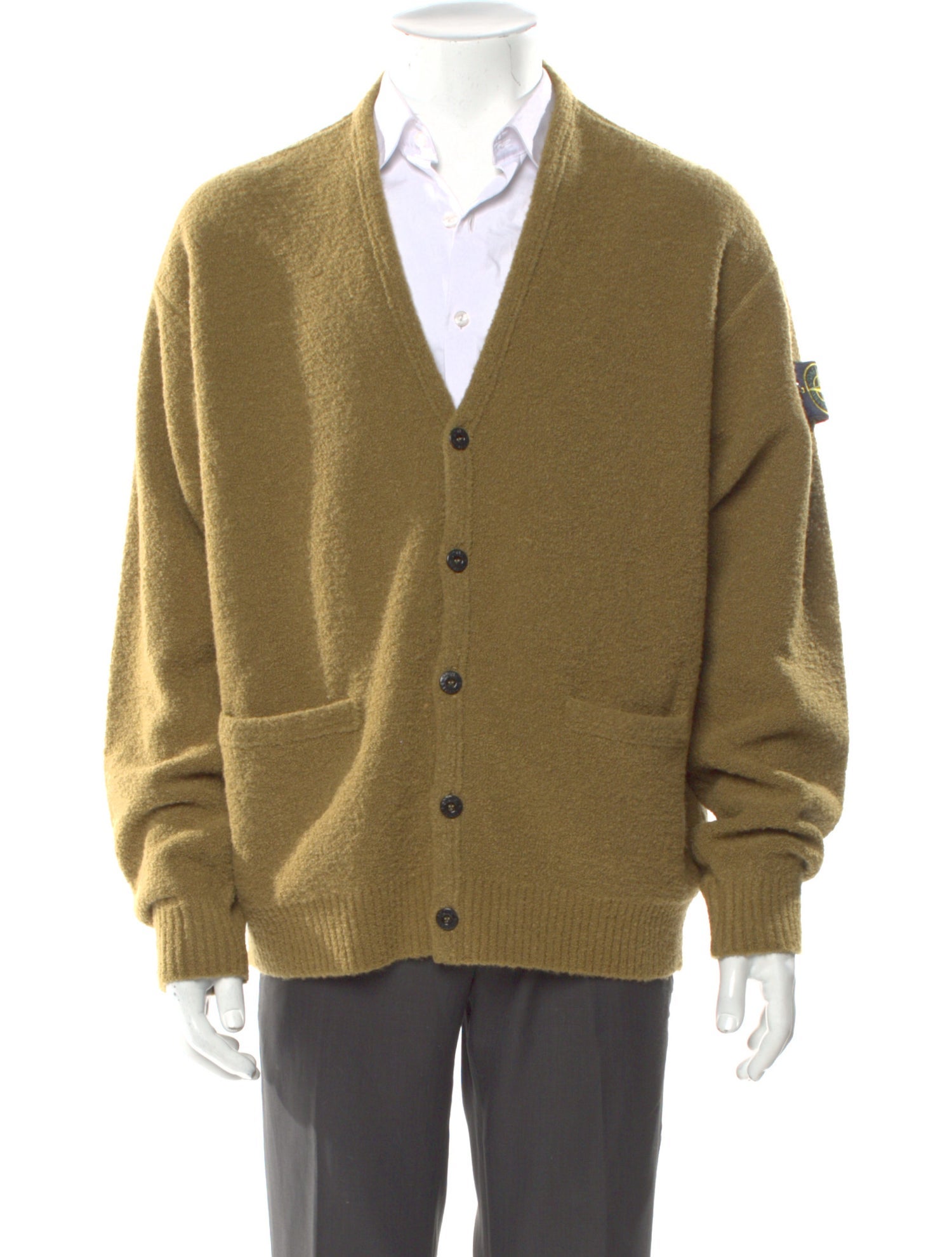 Stone Island x Supreme V-Neck Long Sleeve Cardigan