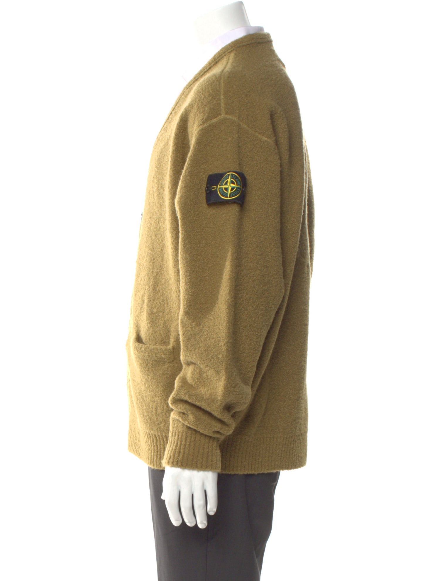Stone Island x Supreme V-Neck Long Sleeve Cardigan