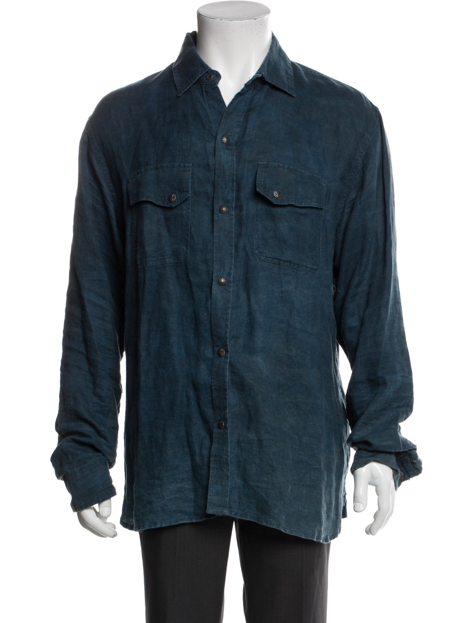 3sixteen Hemp Long Sleeve Denim Shirt