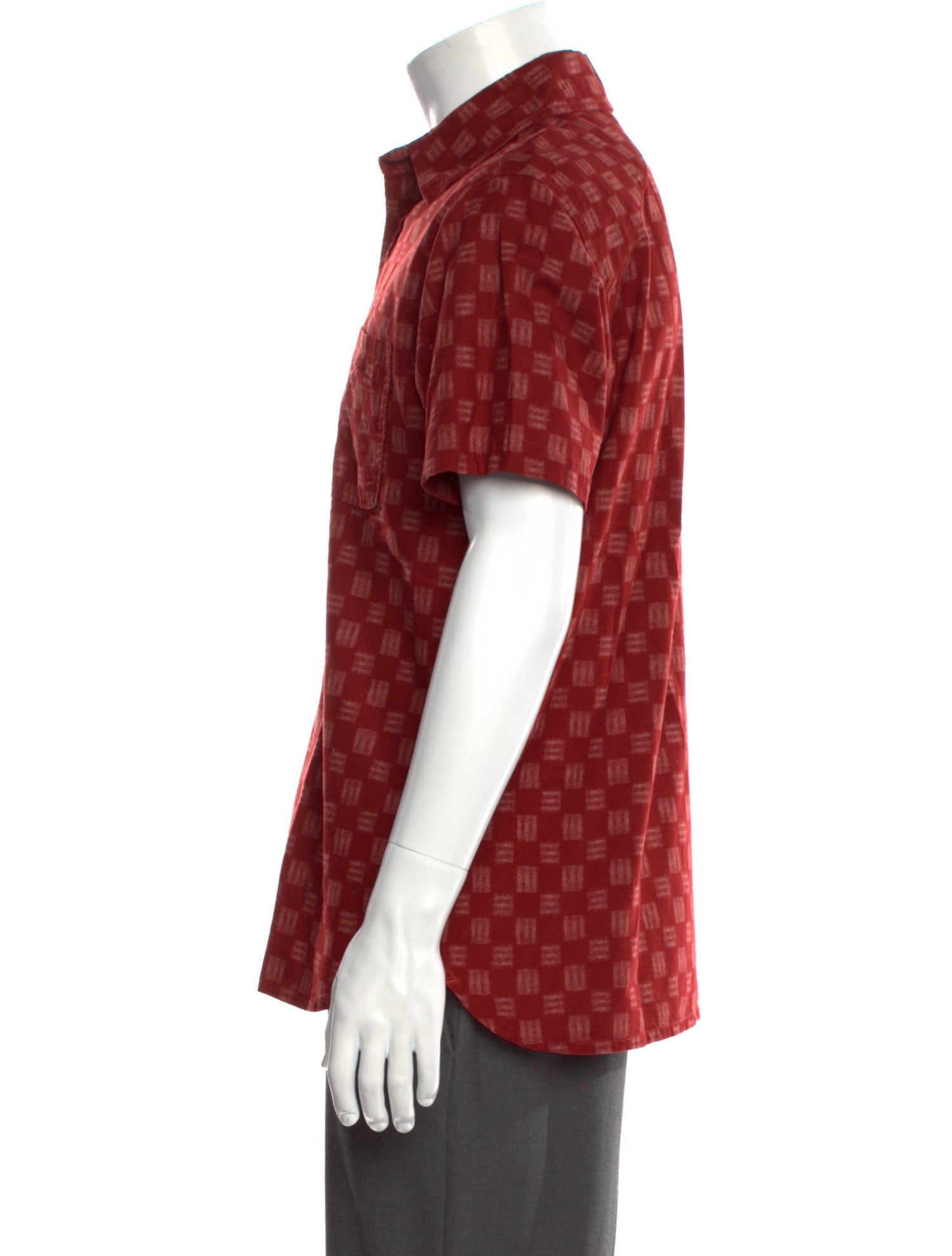 3sixteen Plaid Print Short Sleeve Shirt