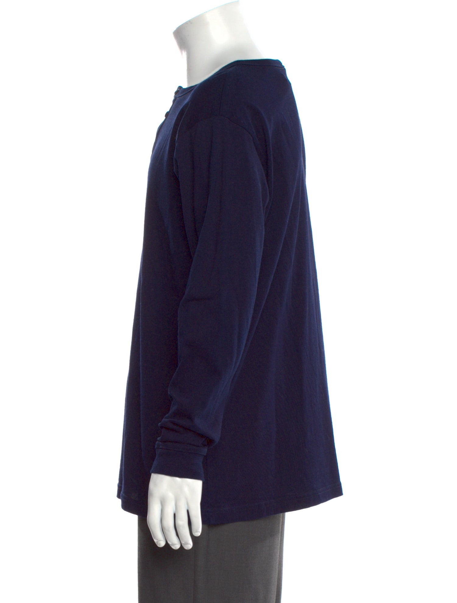 3sixteen Crew Neck Long Sleeve Henley