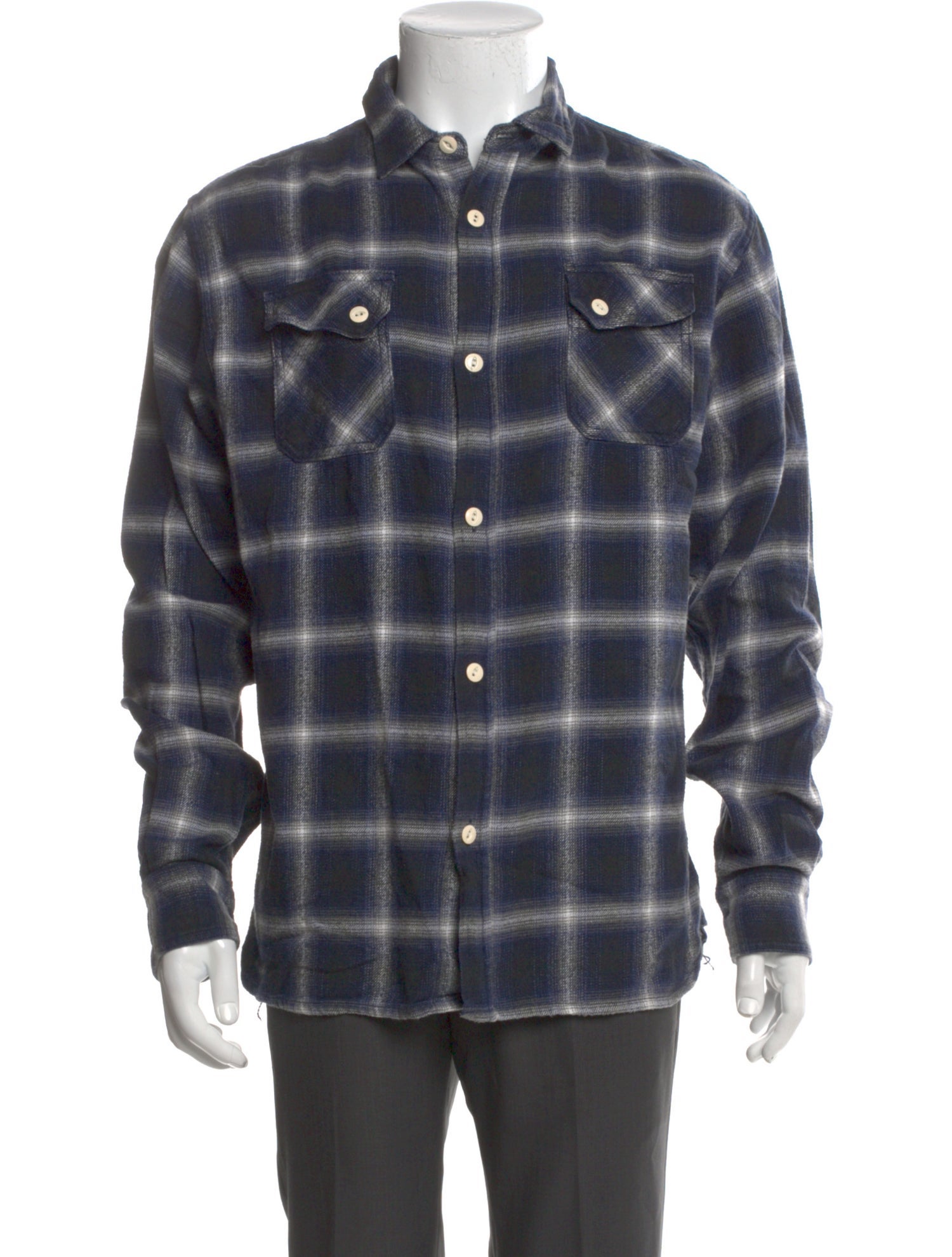 3sixteen Plaid Print Long Sleeve Shirt