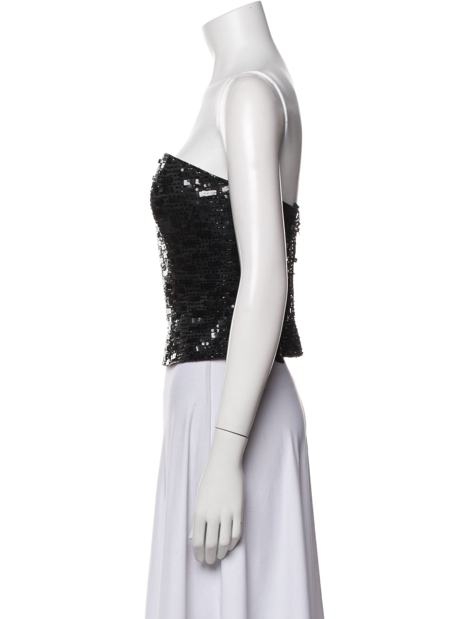 Saks Jandel Strapless Crop Top