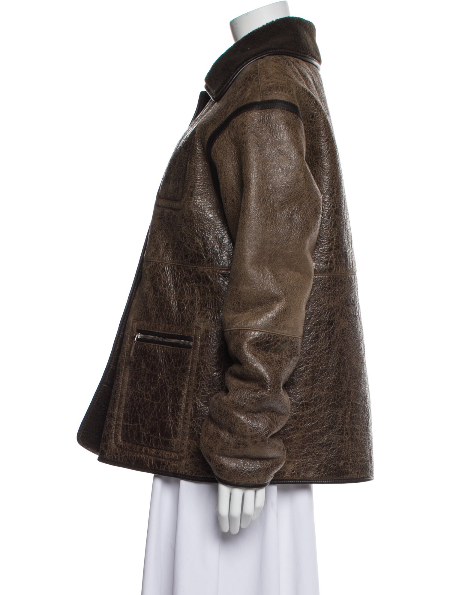 Saks Jandel Shearling Fur Jacket