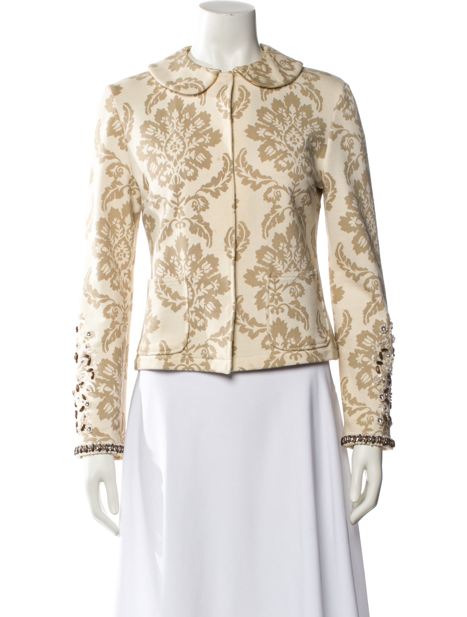 Saks Jandel Animal Print Evening Jacket