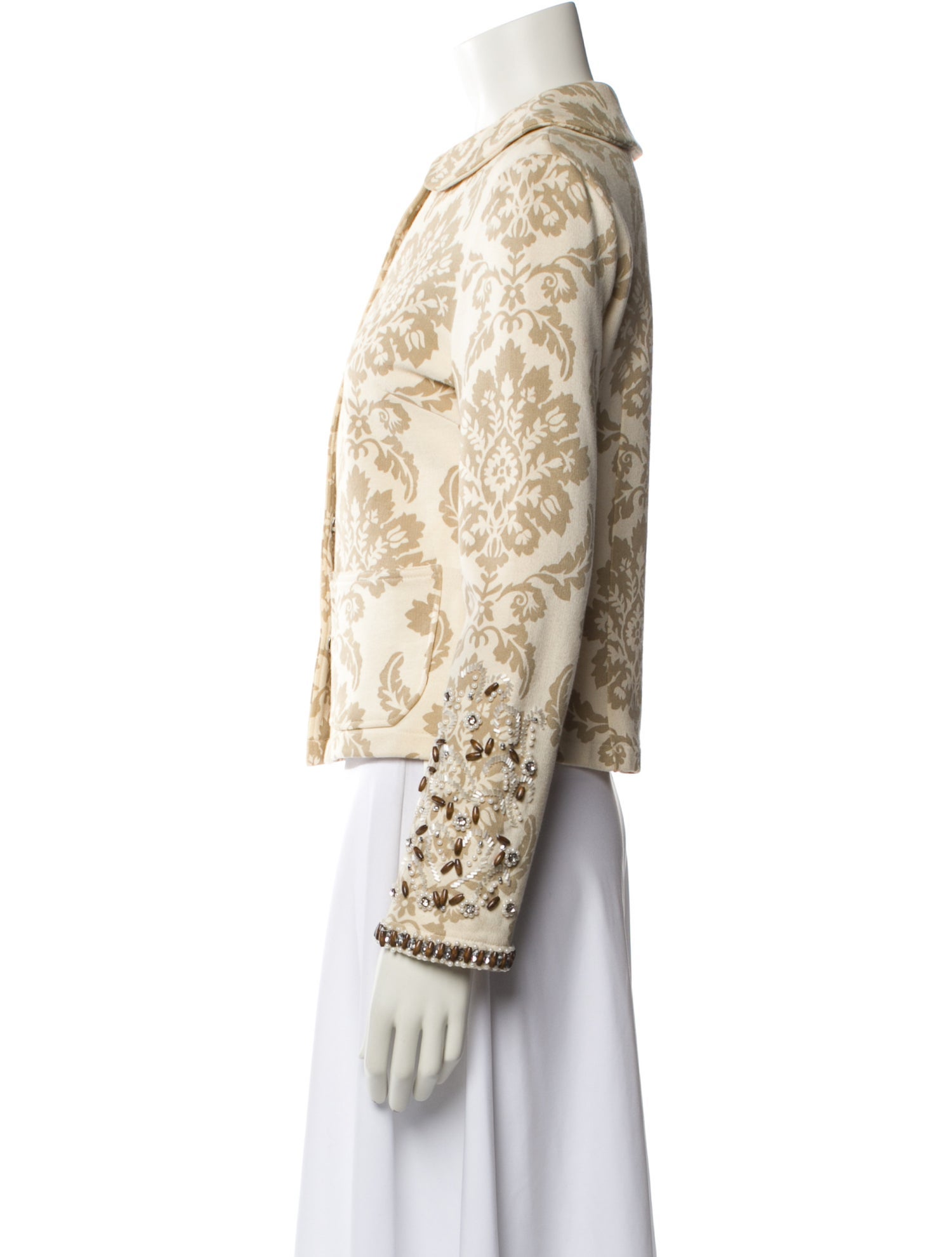 Saks Jandel Animal Print Evening Jacket