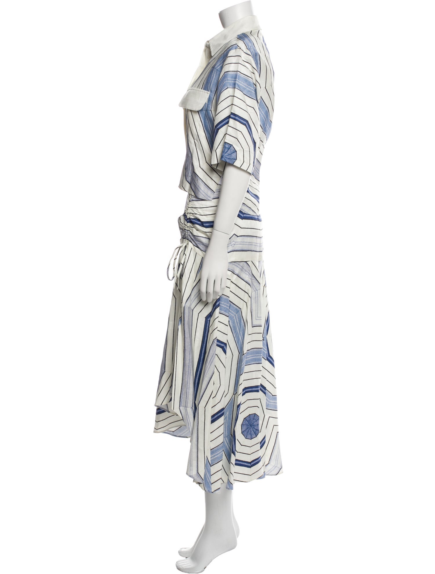 Sandro x Louise Bourgeois Striped Skirt Set