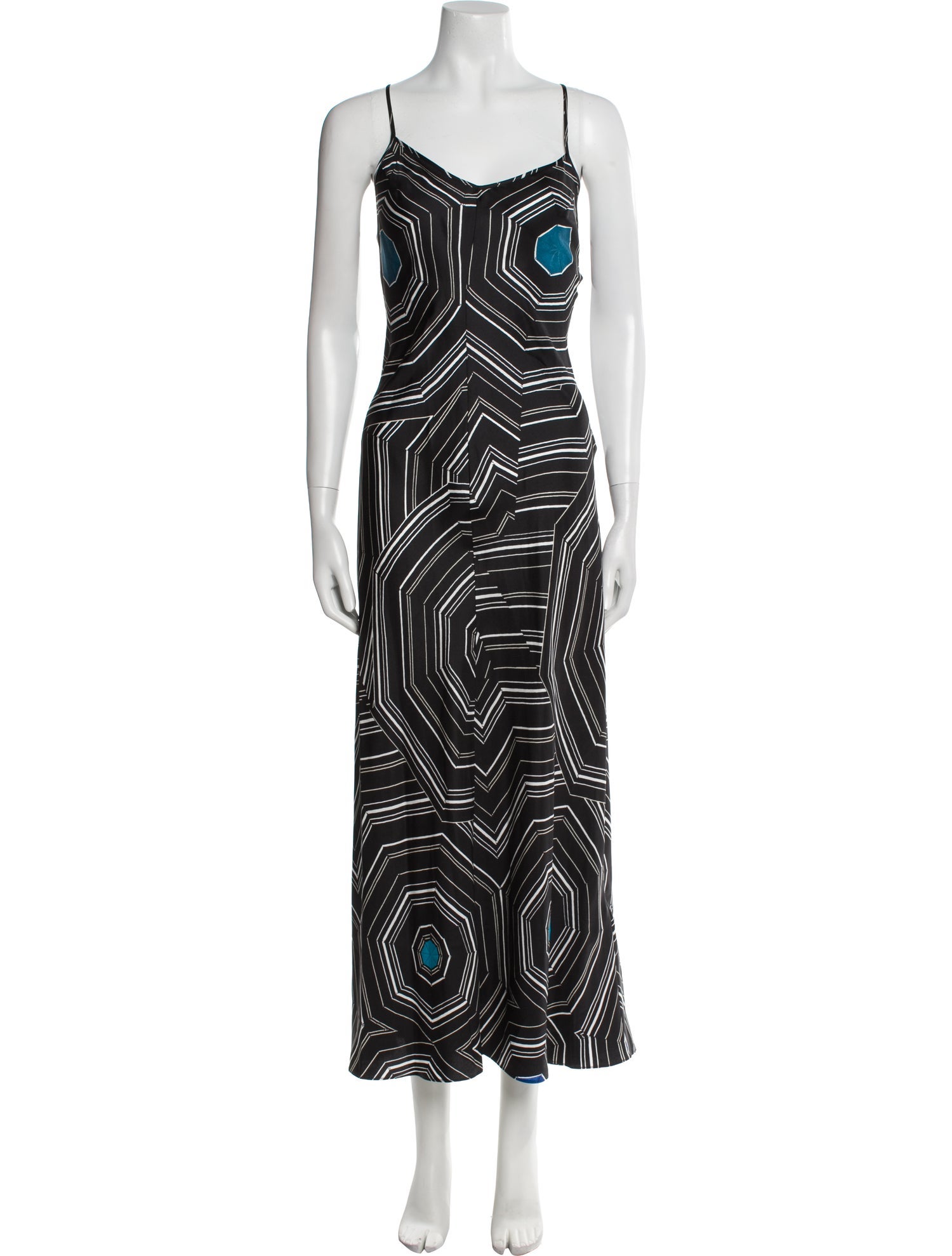 Sandro x Louise Bourgeois Silk Long Dress w/ Tags