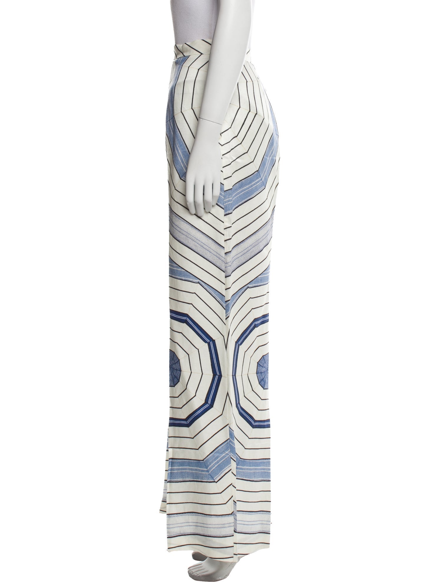 Sandro x Louise Bourgeois Striped Wide Leg Pants