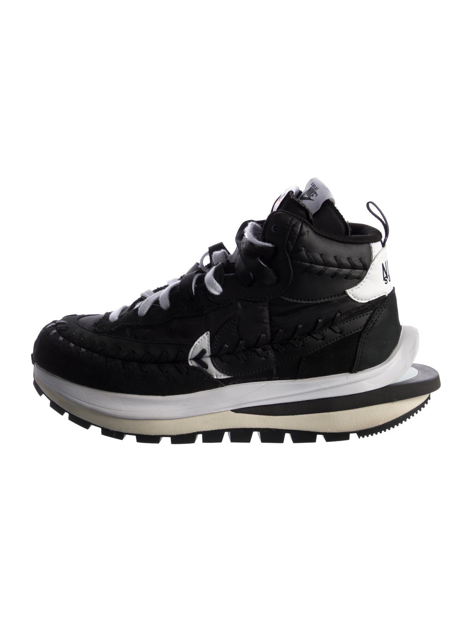 sacai x Jean Paul Gaultier x Nike Nike Vaporwaffle sacai Jean Paul Gaultier Black White Sneakers