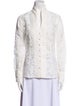 Susanne Spatt Lace Pattern Long Sleeve Button-Up Top