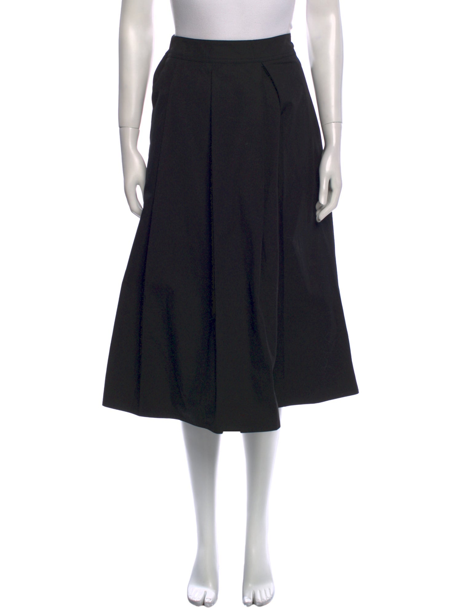 Studio Tomboy Pleated Accents Midi Length Skirt