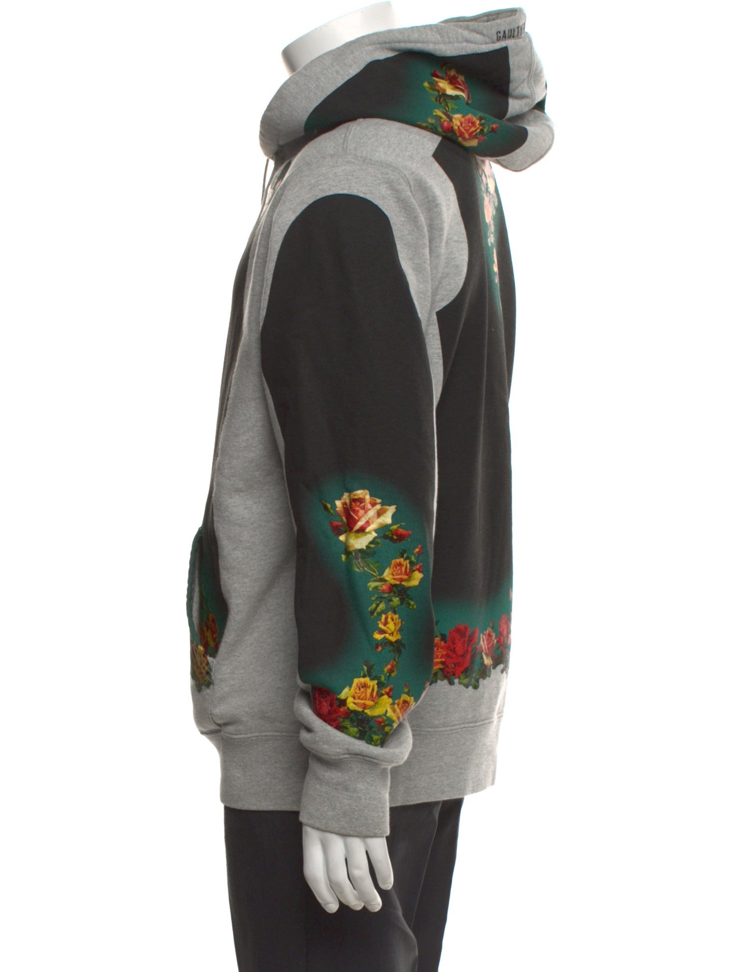 Supreme x Jean Paul Gaultier Floral Print Crew Neck Hoodie