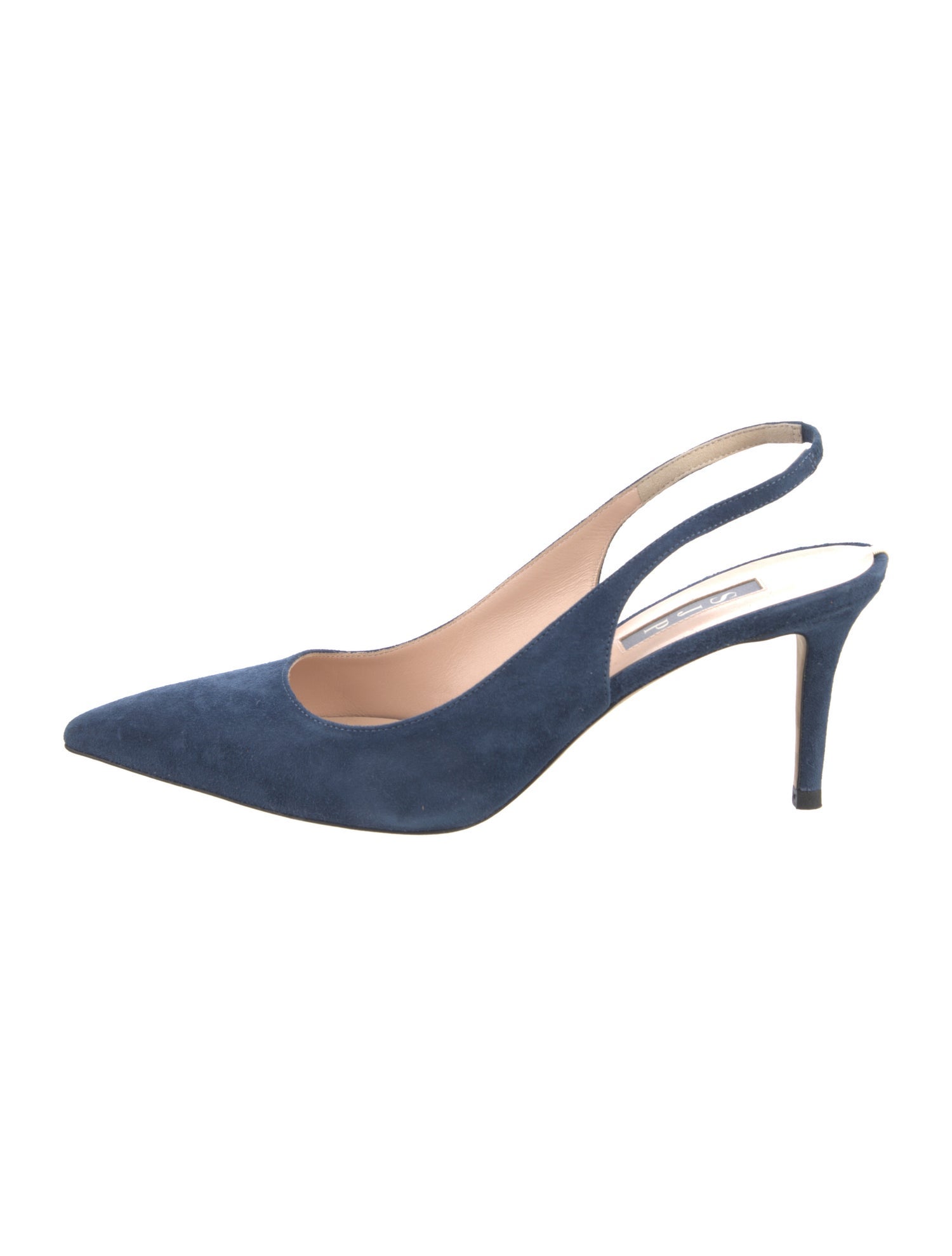 blue slingback pumps