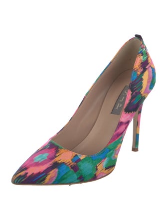Sarah Jessica Parker Canvas Printed Pumps