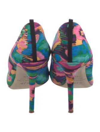 Sarah Jessica Parker Canvas Printed Pumps