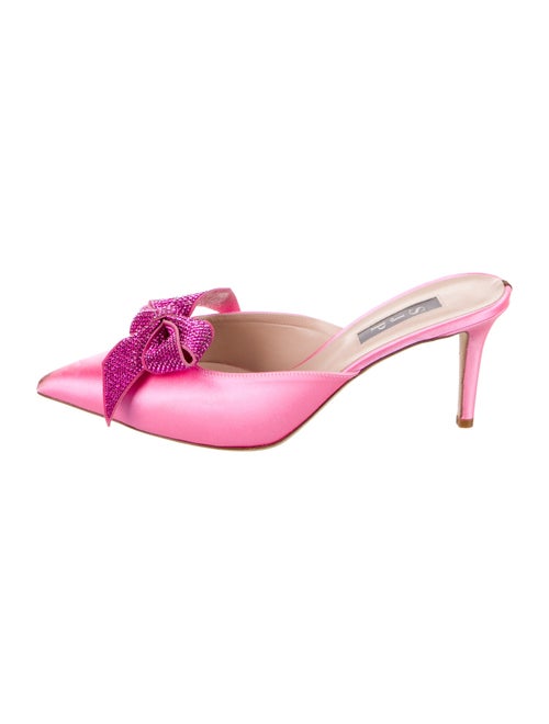 Sarah Jessica Parker Satin Bow Accents Mules