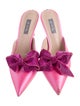 Sarah Jessica Parker Satin Bow Accents Mules