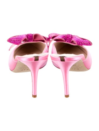 Sarah Jessica Parker Satin Bow Accents Mules