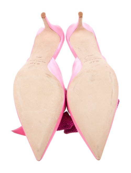 Sarah Jessica Parker Satin Bow Accents Mules