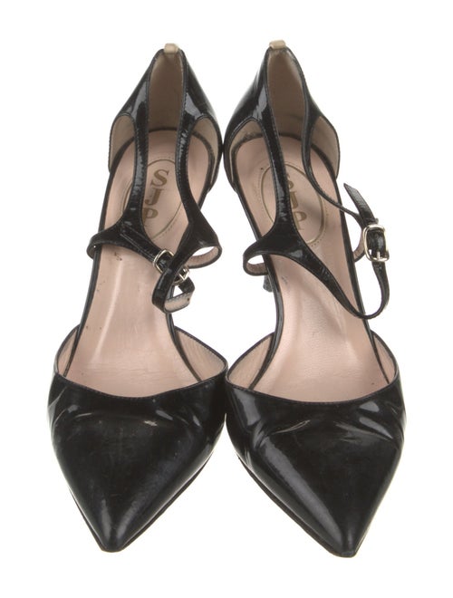 Sarah Jessica Parker Patent Leather D'Orsay Pumps