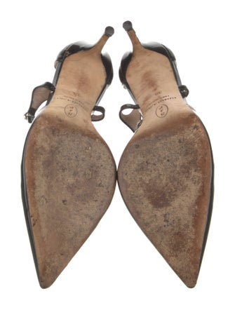 Sarah Jessica Parker Patent Leather D'Orsay Pumps